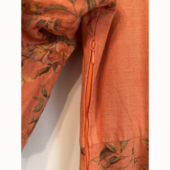 Vintage Country Line Womens Floral Midi Dress Sz 8 Milkmaid Cottagecore Romantic - Picture 13 of 16